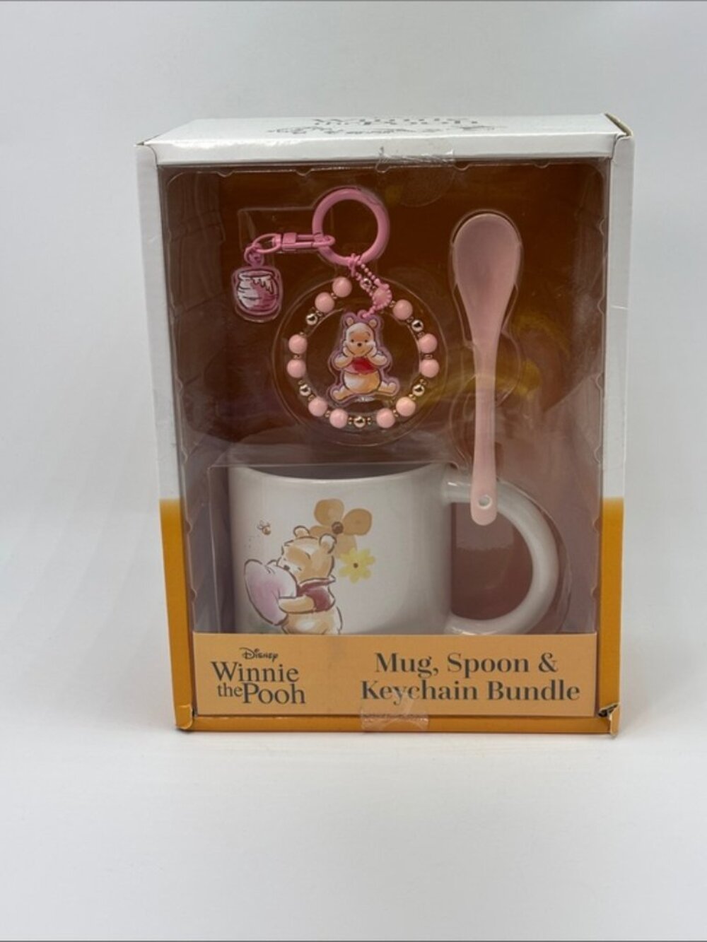 Disney Winnie the Pooh Mug, Spoon and Bag Charm or Keychain Set‎ NEW - Picture 2 of 6